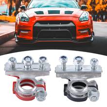 1 Pair waterproof durable  Car Automotive Top Post Battery Cable Wire Terminals Clamp Connectors anti-oxidation anti-corrosion 2024 - buy cheap