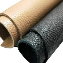 1.8mm camada superior material de couro artesanal diy macio saco sofá lychee padrão tecido de couro tissu en cuir de vachette 2024 - compre barato