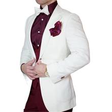 Trajes personalizados para hombre, traje de novio guapo, esmoquin con solapa de muesca, chaqueta para vestido de boda, Blazer PARA CENA DE graduación (chaqueta + Pantalones + chaleco) 2024 - compra barato