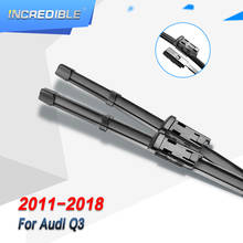 INCRÍVEL Q3 Wiper Blades para Audi Fit Botão Braços 2011 2012 2013 2014 2015 2016 2017 2018 2024 - compre barato