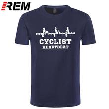 REM-Camiseta de manga corta con latido del corazón para hombre, camiseta divertida de ciclismo de montaña y carretera, informal, estilo chino 2024 - compra barato