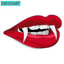 DSYCAR 1Pcs Lips Waterproof Self-Adhesive Vinyl Funny Car Decal Sticker for Laptop Window Wall Truck Motorcycle 2024 - buy cheap