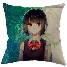 Custom Square Pillowcase Anime Kuzu No Honkai Cotton Linen Pillow Cover Zippered 45x45cm One Sides DIY Gift Office,Home,Outdoor 2024 - buy cheap