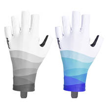 Guantes de pesca antideslizantes de seda de hielo para hombre y mujer, guantes de protección solar transpirables Anti-UV para ciclismo al aire libre, Verano 2024 - compra barato