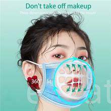 Suporte de máscara 3d para nariz e boca, válvula respirável, separado, sustentação de respiração, suporte de silicone para almofada interna para adultos 2024 - compre barato