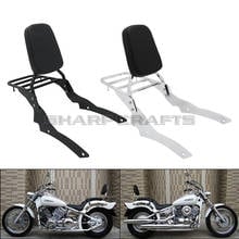 Respaldo de pasajero para motocicleta, barra Sissy con almohadilla de portaequipajes para Yamaha Dragstar v-star XVS400 XVS650 personalizado 1996-2011 2024 - compra barato