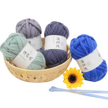 Hilo de lana multicolor práctico para tejer suéter de vientre grande, hilo de tejer hecho a mano, para sombreros, bufandas y chal 2024 - compra barato