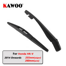 KAWOO-escobillas de limpiaparabrisas trasero de coche, limpiaparabrisas de ventana trasera, brazo para Honda HR-V Hatchback (2014 en adelante), 255mm, accesorios de estilo de coche 2024 - compra barato