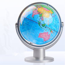 14.2CM HD Globe Teaching PVC Earth Atlas Metal Base Globe Rotating World Map Toy Educational English Desktop Decorate Artwork 2024 - buy cheap