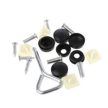 17 Pcs Car License Plate Frame Security Anti-theft Screw Bolt Fasteners Snap Cover 2024 - buy cheap