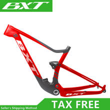 Bxt 29er carbono suspensão mountain frame bsa 142*12 e 135*9mm carbonframe cabeça tamanho 1-1/8 a 1/1/2 tamanho da roda 29er * 2.3 pneu 2024 - compre barato