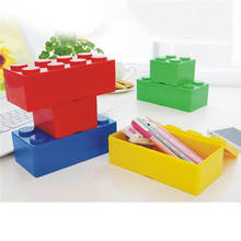 Plastic Creative Storage Box Building Block Shapes Saving Space Box Superimposed Desktop Handy Office Housekeeping Organizer 2024 - buy cheap