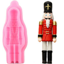 Nutcracker Soldier Silicone Molds Cookie Baking Chocolate Fondant Mold Christmas Cake Decorating Tools Candy Clay Moulds 2024 - buy cheap