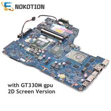 NOKOTION Laptop Motherboard For Toshiba Satellite A660 A665 NWQAA LA-6062P K000104400 Mainboard HM55 DDR3 GT330M 2D screen ONLY 2024 - buy cheap