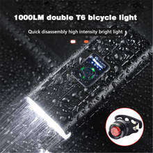 T6 Aluminum Alloy Light Bicycle Front Tail Headlight On The Bike Lamp Led Rechargeable Powerful Usb Flashlight Bicycle Lighting 2024 - buy cheap