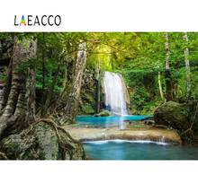 Laeacco фон для фотосъемки с изображением старых деревьев леса камня водопада реки сценические фоны для студийной фотосъемки по индивидуальному заказу 2024 - купить недорого