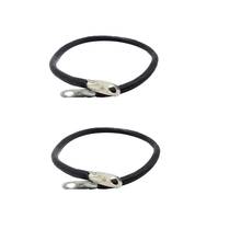 2Pcs 5AWG Gauge Battery Cable Wire for Solar Auto Marine Car Marine Black 2024 - buy cheap