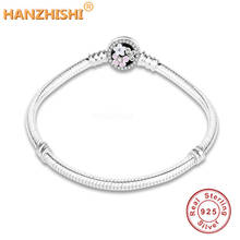 Wholesale Price Fashion 925 Sterling Silver Enamel Daisy Flower Clasp Snake Chain Bracelet For Women Jewelry berloque 2024 - buy cheap