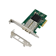 Puerto Dual SFP de 2 puertos, 1G, Ethernet, PCIe x4, adaptador de red Gigabit Lan, Chip de tarjeta Intel JL82576EB, servidor de chips PCI-EXPRESS 4X 2024 - compra barato