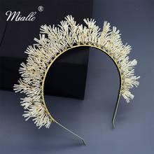 Miallo tiaras para mulheres, faixa de cabelo artesanal cristais austríaco 2024 - compre barato