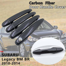 for Subaru Legacy BM BR 2010 2011 2012 2013 2014 4 PCS Carbon Fiber Door Handle Cover Trim Catch Car Cap Stickers Accessories 2024 - buy cheap