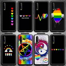 Rainbow Gay Lesbian LGBT Phone Case for Huawei P20 P30 P40 lite E Pro Mate 30 20 Pro P Smart 2020 P10 2024 - buy cheap