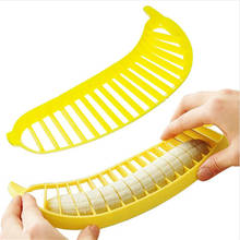 Cortador de plátanos, herramienta de corte de plátano de plástico, cortador de cereales, salchicha, fruta, 1 Uds. 2024 - compra barato