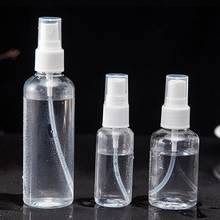 Botellas rellenables de plástico para cosméticos, atomizador transparente, envase de muestra, color aleatorio, 30/50/100 ml 2024 - compra barato