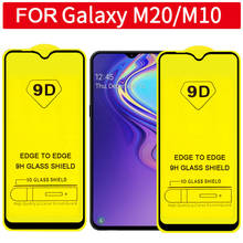 2pcs 9D tempered glass screen protector for Samsung M20 glass for Galaxy M10 M20 M 20 10 protective glas 9H HD full glue film 2024 - compre barato