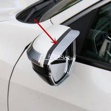 2 uds cromo espejo lateral viseras tonos sombra protector para lluvia para Honda Civic 10th 2016, 2017 2024 - compra barato