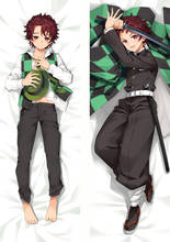 Kimetsu no Yaiba Demon Slayer Kamado Tanjirou Cosplay Dakimakura Hugging Body Pillow Case Gift 2024 - buy cheap