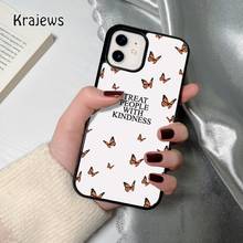 Krajews Be Kind coque Phone Case for iPhone 12 13 mini 5 6S 7 8 PLUS X XS XR 11 PRO MAX SE 2020  Cover Funda Shell 2024 - buy cheap