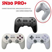 Gamepad 8bitdo sn30pro +, controle sem fio bluetooth para windows, android, macos, nintendo switch steam 2024 - compre barato