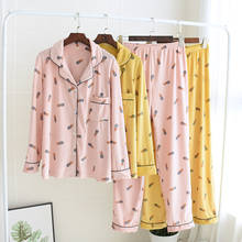 Outono veludo casais pijamas manga longa calças pijamas turn-down collar loungewear feminino e masculino 2 peça conjunto de roupas para casa 2024 - compre barato