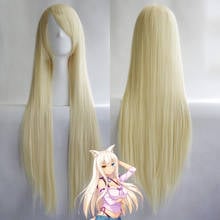 Game Anime Nekopara Coconut 100cm Light Blinde Cosplay Wig Heat Resistant Hair Wigs + a wig cap 2024 - buy cheap