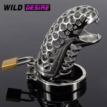 New BDSM Adult Game Small Male Cock Cage Metal Steel Penis ring Metal Cock Ring Chastity Devices Locks Sex Shop Products 18+ 2024 - buy cheap