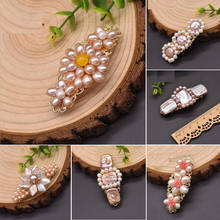 Hair Barrettes Natural Freshwater Baroque Pearl Hairpin For Women Wedding Sun Flower China Air Express Luxury Jewelry Fashion 2024 - buy cheap