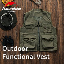 Naturehike Outdoor Men Woman Fashion Functional Vest Polyester Fabric Multiple Pockets M L XL Camping Fishing Hiking Jacket 2024 - buy cheap