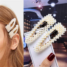 Imitated Pearl Beads Hair Clips For Women Fashion Hair Pin Barrette Set HairPins Girl Hair Accessories handmade Hollow Hairgrip 2024 - buy cheap