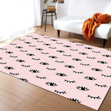 Tapetes cor de rosa com desenho, tapetes para o quarto, casa, sala de estar, mesa de café, varanda 2024 - compre barato