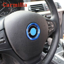 Carmilla Car Stickers for BMW X1 X3 X5 X6 F25 F26 F15 F16 F48 F80 2011-2020 Steering Wheel Decoration Cover Circle Trim Sticker 2024 - buy cheap