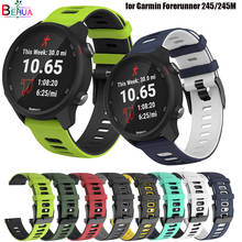 Pulseira de relógio esportivo de silicone, pulseira para garmin forerunner 245/245m/645/para huami amazfit gtr 42mm 20mm 2024 - compre barato