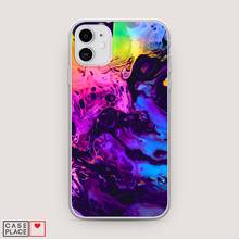 Чехол Силиконовый для iPhone 11 ACID fluid  защитная накладка бампер тонкая мягкая из ТПУ 2024 - купить недорого