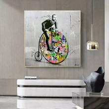 Martin Whatson's Graffiti Art Cycling Canvas Painting Wall Art Posters Prints Wall Pictures for Living Room Home Cuadros Decor 2024 - buy cheap