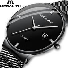 MEGALITH Men Watches Top Brand Luxury Waterproof Fashion WristWatches Quartz Clock Men Sport Casual Relogio Masculino Wholesale 2024 - buy cheap