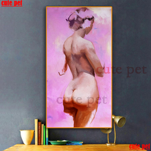 5D embroidery Abstract female body art full diamond painting Cross Stitch round square Drill mosaic rhinestones Home Decor large 2024 - buy cheap