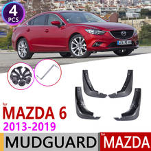 Para Mazda 6 Atenza GL GJ 2013 ~ 2019 guardabarros para coche guardabarros protección contra salpicaduras guardabarros accesorios 2014 2015, 2016, 2017, 2018 2024 - compra barato