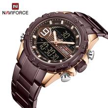 NAVIFORCE Watch for Men Chronograph Sport Watches Clock 2020 Analog Digital 3ATM Waterproof Wristwatch Dual Display Quartz New 2024 - buy cheap