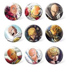 Insignia de Anime ONE PUNCH MAN Saitama, broche para disfraz, accesorios para mochila o bolsa, 9 unids/set por juego 2024 - compra barato