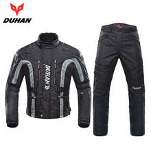 DUHAN Motorcycle Seasons Jacket Windproof Protective Gear Jacket Pants Riding Motorcycle Armor Jacket Detachable Warm Liner 2024 - buy cheap